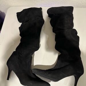 Stuart Weitzman Lafayette Slouch Black Boots